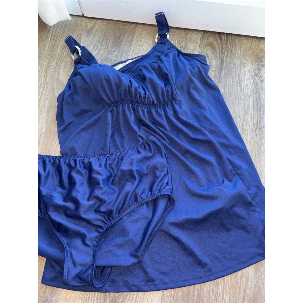 WOMENS  PLUS SIZE 40W SWIMDRESS / SWIMSUIT / BATHING SUIT 2 PC BY SWIM 365 NEW ^